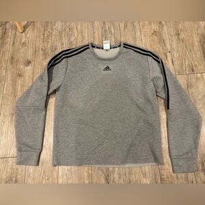 Adidas Crewneck Sweater in Gray and Black Size Medium